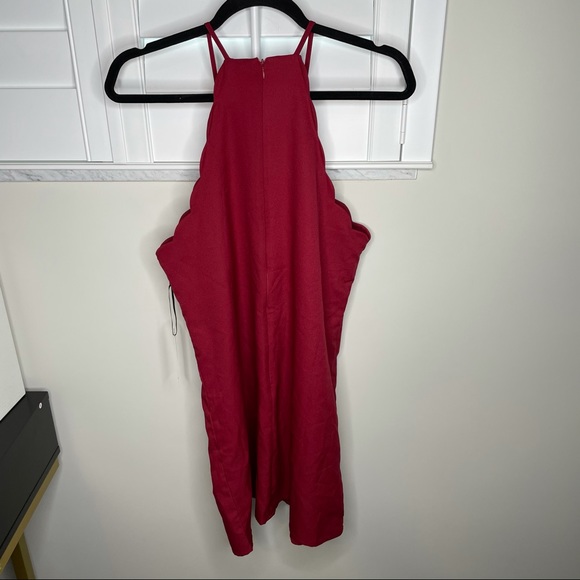 NWT Lulu's Endlessly Endearing Wine Red Dress - Picture 5 of 7